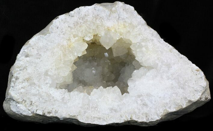 Keokuk Geode With Large Crystals (Half) #33958
